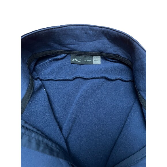 KJUS Caldera Half Zip Pullover Mens 54/XL Blue Stretch Shoulder Golf MSRP $199 - Picture 9 of 16
